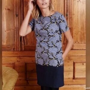 BODEN Afia Floral Color Block Shift W/Pockets | 6